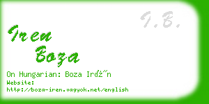 iren boza business card